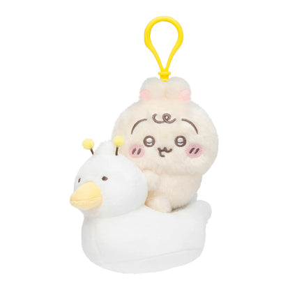 Japan ChiiKawa Baby Series | ChiiKawa Hachiware Usagi Cute Baby Sitting on Duck Toilet Plush Doll - Kawaii items Room Decoration Doll