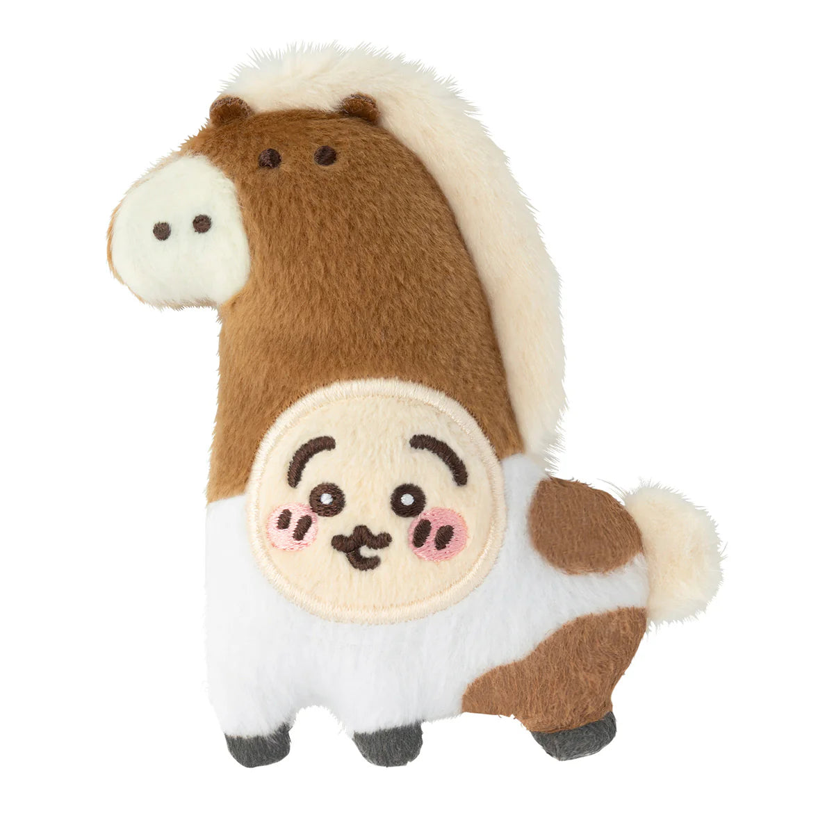 Japan ChiiKawa Horse Year | ChiiKawa Hachiware Usagi in Horse Costume Plush Badge Set - Kawaii Items Room Decoration Dolls