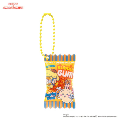 Japan ChiiKawa Kiramekko X Sanrio Series | ChiiKawa Hachiware Usagi Momonga Shisa Crab Cute Supermarket Shaka Shaka Snack Keychain - Kawaii items Room Decoration