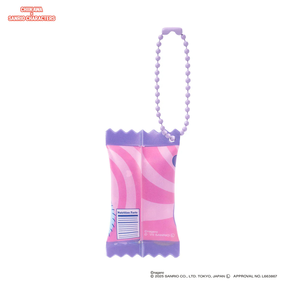 Japan ChiiKawa Kiramekko X Sanrio Series | ChiiKawa Hachiware Usagi Momonga Shisa Crab Cute Supermarket Shaka Shaka Snack Keychain - Kawaii items Room Decoration