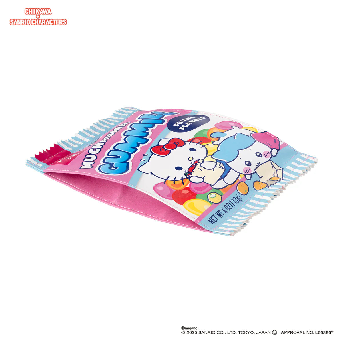 Japan ChiiKawa Kiramekko X Sanrio Series | Hachiware Usagi Cute Supermarket Snack Pouch - Kawaii items Room Decoration