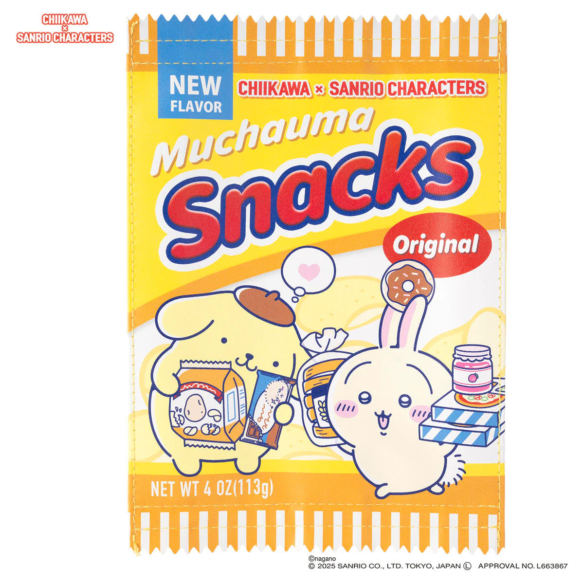 Japan ChiiKawa Kiramekko X Sanrio Series | Hachiware Usagi Cute Supermarket Snack Pouch - Kawaii items Room Decoration