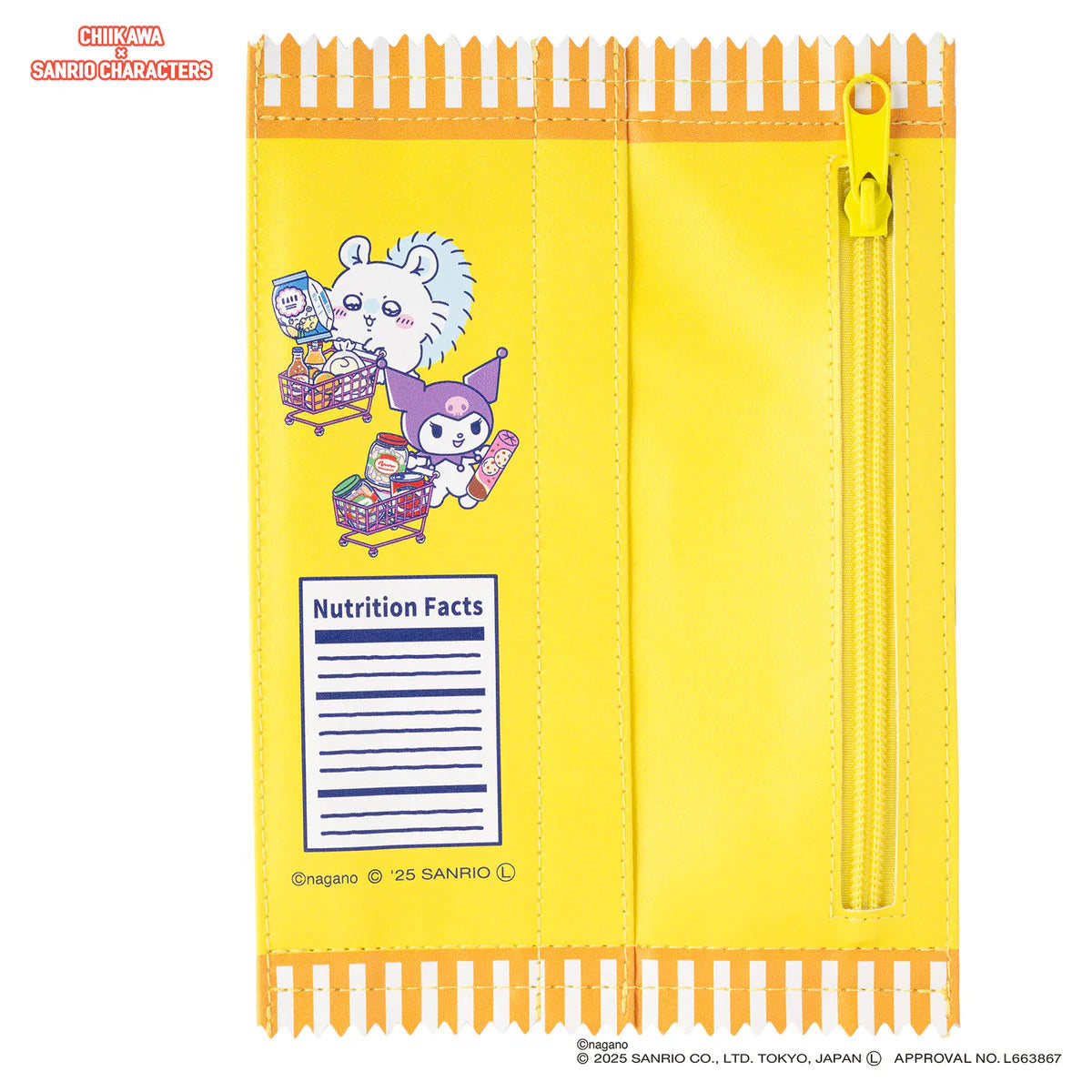 Japan ChiiKawa Kiramekko X Sanrio Series | Hachiware Usagi Cute Supermarket Snack Pouch - Kawaii items Room Decoration