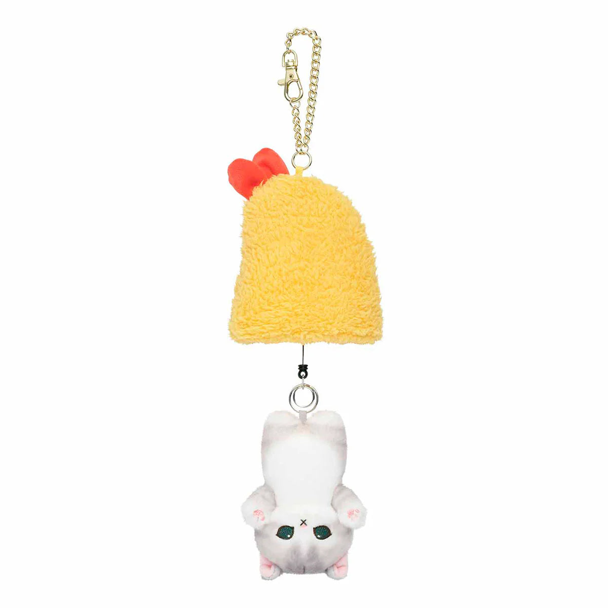 Japan Mofusand | Mofusand Cat in Shark and Shrimp Fly Cute Plush Doll Retractable Keyring - Kawaii items Room Decoration Doll