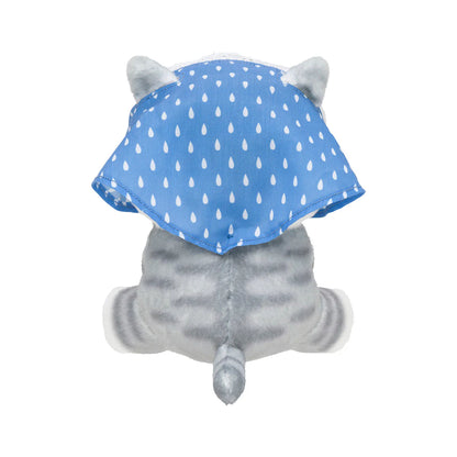 Japan Mofusand Merci Strawberry Series | Mofusand Cat Wearing Babushka Scarf Holding Strawberry Cute Plush Doll - Kawaii items Room Decoration Doll