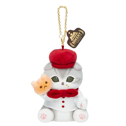 Mofusand Bakery Series | Mofusand Cat with Bread and Jam Cute Mascot Plush Doll Keychain and Doll Bag - Kawaii items Room Decoration Doll