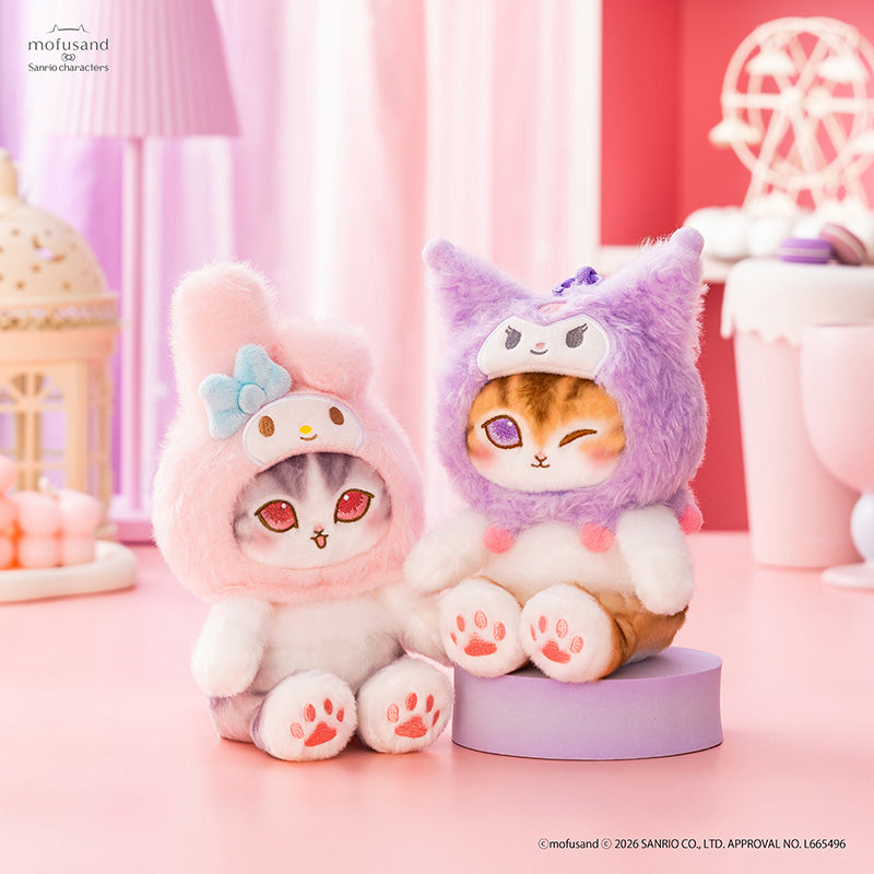 Mofusand X Sanrio Series | Mofusand Cat Crossover Sanrio Characters Cute Mascot Plush Doll Keychain - Kawaii items Room Decoration Doll