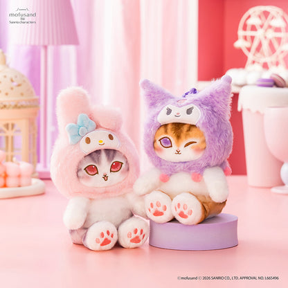 Mofusand X Sanrio Series | Mofusand Cat Crossover Sanrio Characters Cute Mascot Plush Doll Keychain - Kawaii items Room Decoration Doll