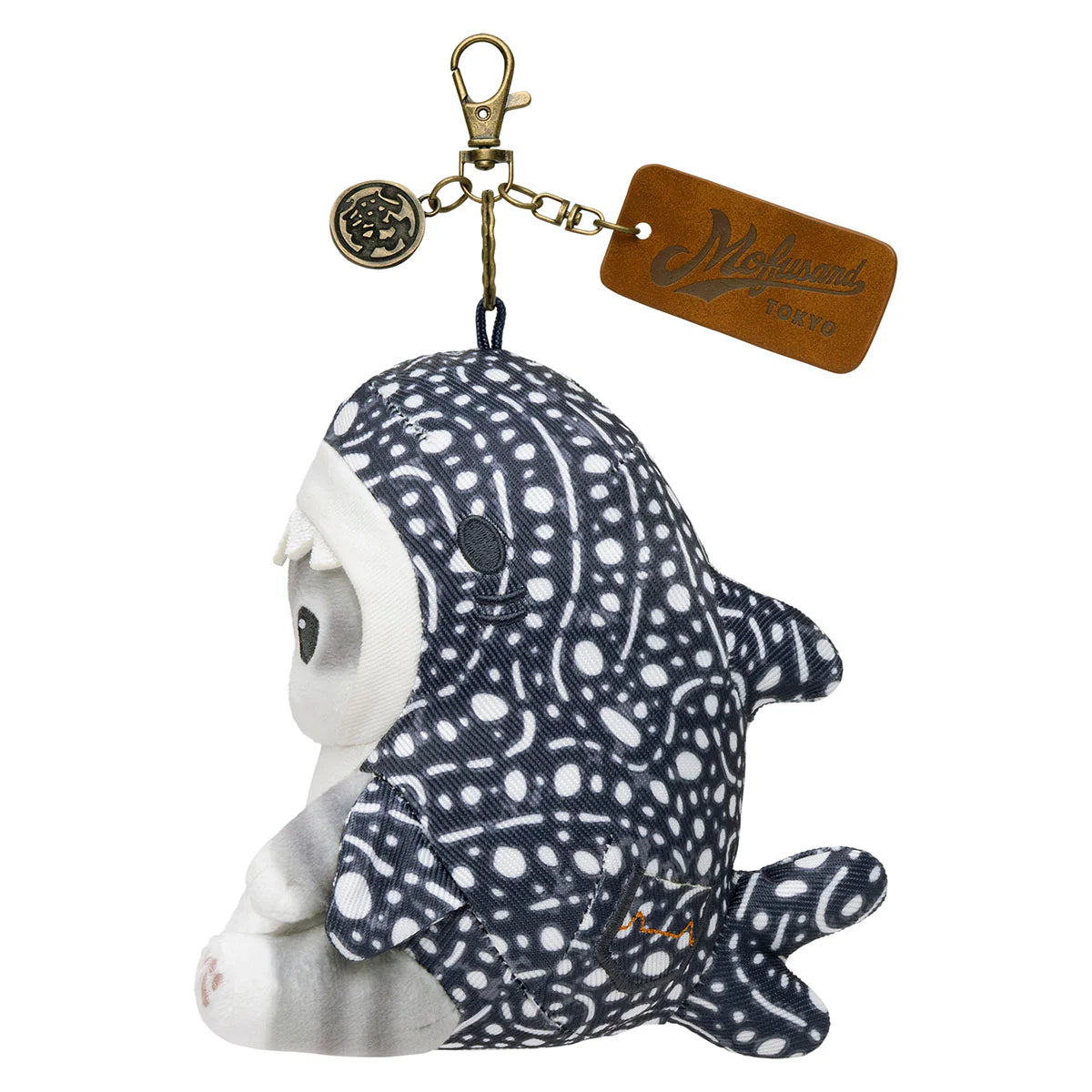 Japan Mofusand Sea Animals Series | Mofusand Cat in Denim Shark Costume Cute Plush Doll Keychain - Kawaii items Room Decoration Doll