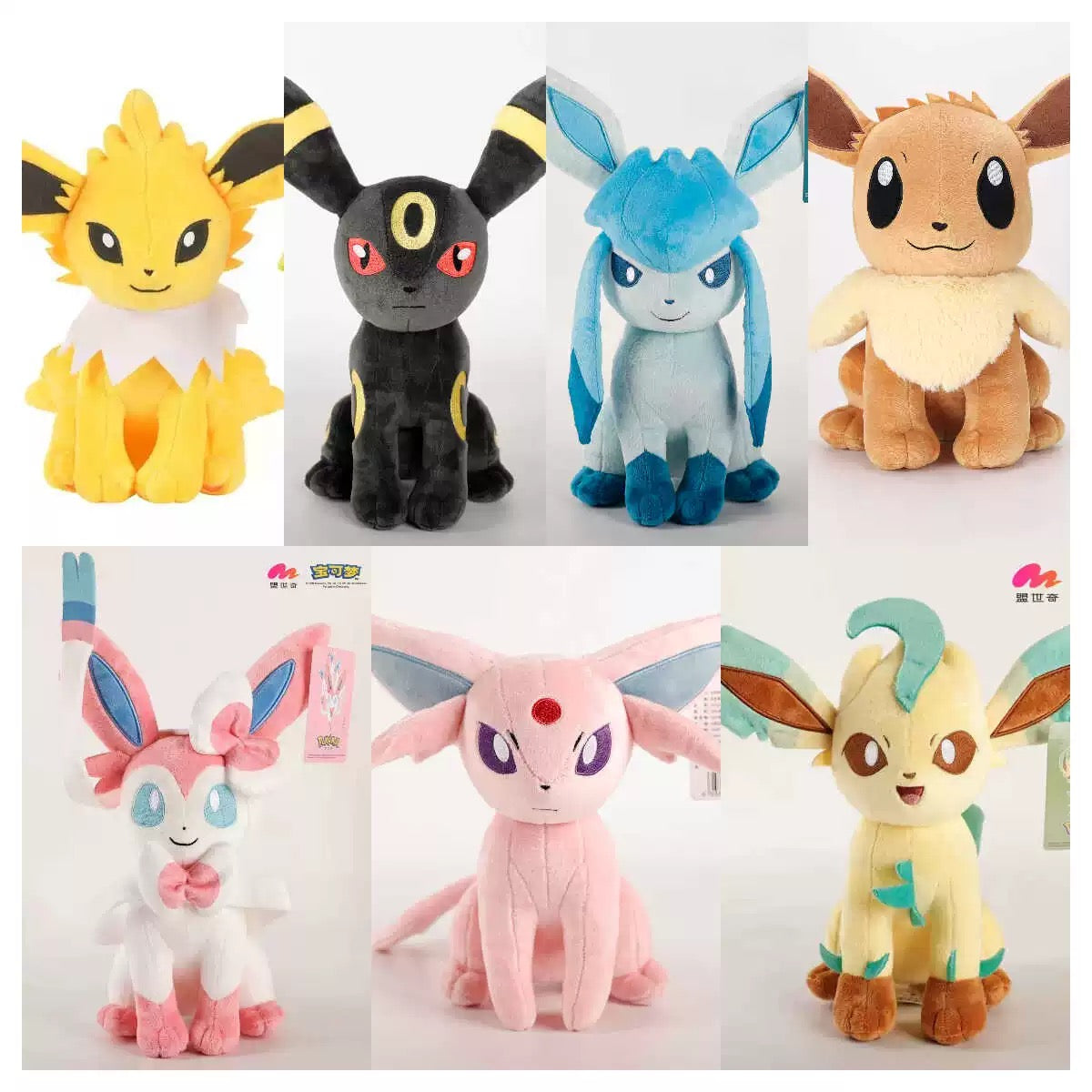 Japan Cartoon Pokemon Eevee Evolution Evolve 25-28cm Plush Doll | Eevee Jolteon Espeon Umbreon Leafeon Glaceon Sylveon - Mascot Plush Doll  Kawaii Decoration