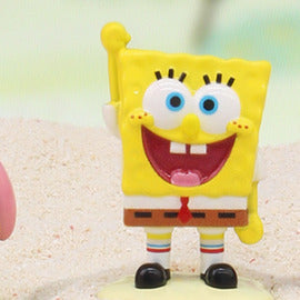 Life of Fish Series - SpongeBob alloy figure standing on a sand base