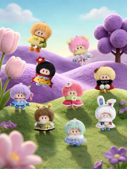 YOYO Chan Doll | Yoyo Meadow PomPom Garden - Plush Vinyl Keychain Pendant Blind Box