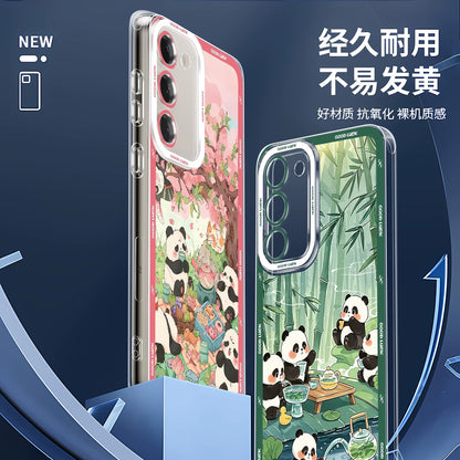 Cute Animal Panda | Season Times - Phone Case Samsung Galaxy S26 S25 S24 S23 S22 S21 FE Ultra Edge