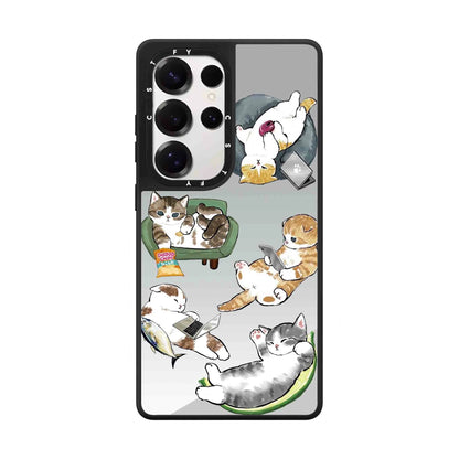 Cute Cartoon Mofusand | Leisure Time Lovely Cat - Phone Case Samsung Galaxy S25 S24 S23 S22 Ultra