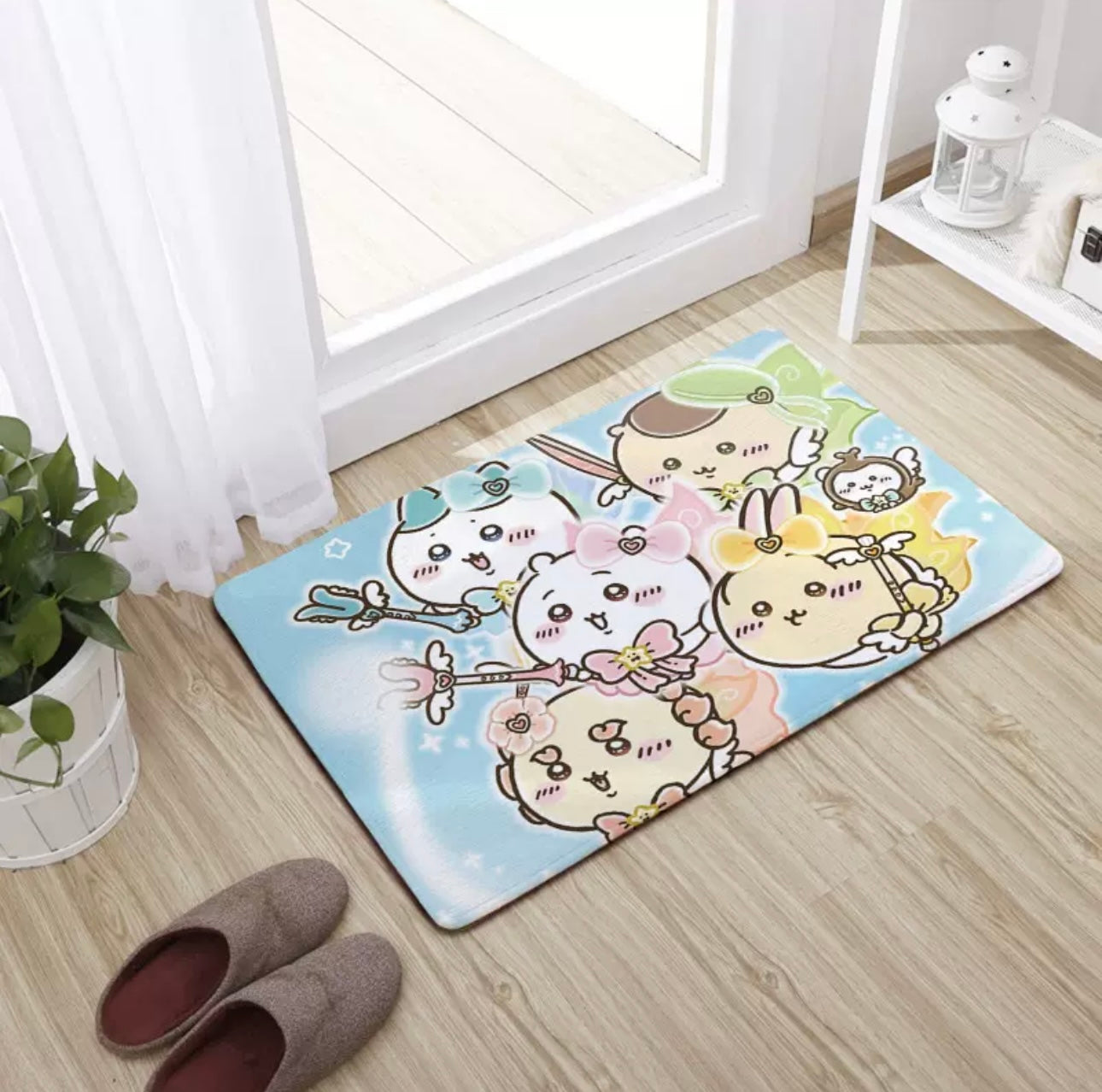 Japanese Cartoon ChiiKawa Soft Floor Mat | Magic Girl Angel Devil ChiiKawa Hachiware Usagi - Kawaii Room Decoration items Cute Things