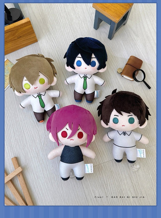 Japanese Anime Free! Iwatobi Swim Club Uniform Keychain | Haruka Makoto Rin Sosuke Cute Kawaii 10cm Q Bean Doll - Cute Kawaii Item