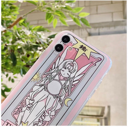 Cardcaptor Sakura Card Version Part 7 with Stand & Strap | The Hope & The Mirror - Phone Case Samsung Galaxy Z Flip Fold 3 4 5 6 7