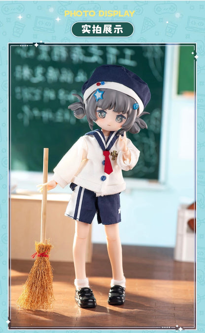 Simon Toys Cosplay Doll Outfits Set Uniform Version | Sailor Uniform Summer & Winter - Original Outfits 1/12 ob11 11cm BJD Doll Ball Joint Doll