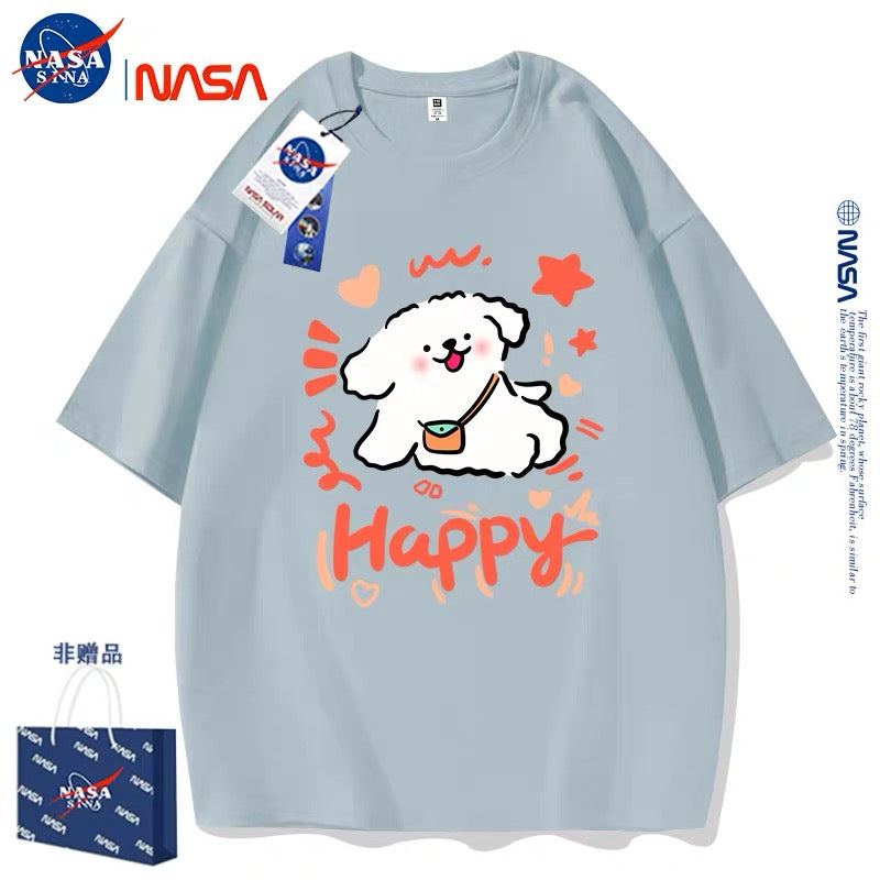 Cute Cartoon Doggie Maltese Puppy Style T-Shirt Series | Happy Dog Part2 - Kawaii Fashion Items for Child & Adult