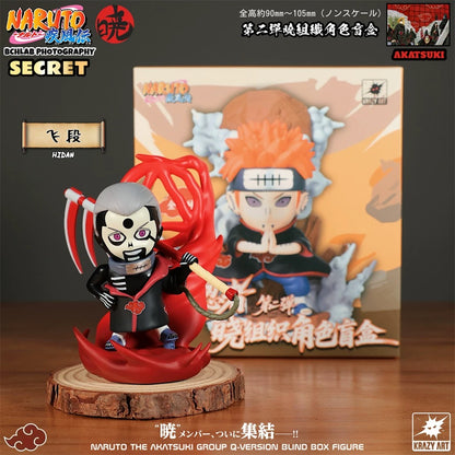 Naruto Ninja The Akatsuki Group Q Version Series Part 2 | Naruto Shippuuden Hidan Nagato Pain Sasori Kakuzu Konan - Figure Collectable Toys Mystery Blind Box