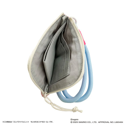 Japan ChiiKawa Kiramekko X Sanrio Series | ChiiKawa Hachiware Usagi Momonga Shisa Crab Cute Icon Compact Wallet - Kawaii items Room Decoration