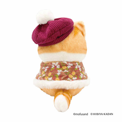 Japan Mofusand X Hibiya-Kadan | Mofusand Cat Wearing Flowery Cape Plush Doll - Kawaii items Room Decoration Doll