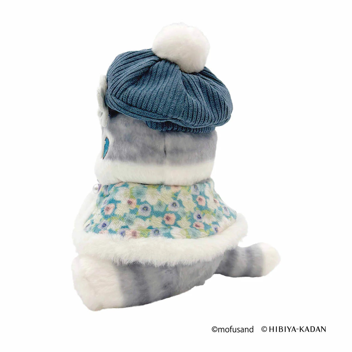 Japan Mofusand X Hibiya-Kadan | Mofusand Cat Wearing Flowery Cape Plush Doll - Kawaii items Room Decoration Doll