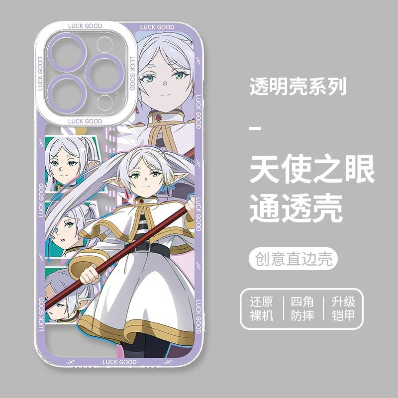 Japanese Anime FRIEREN | Full Screen Style - iPhone Case PLUS SE2 XS XR X 11 12 13 14 15 16 16e 17 17e Pro Promax 12mini 13mini