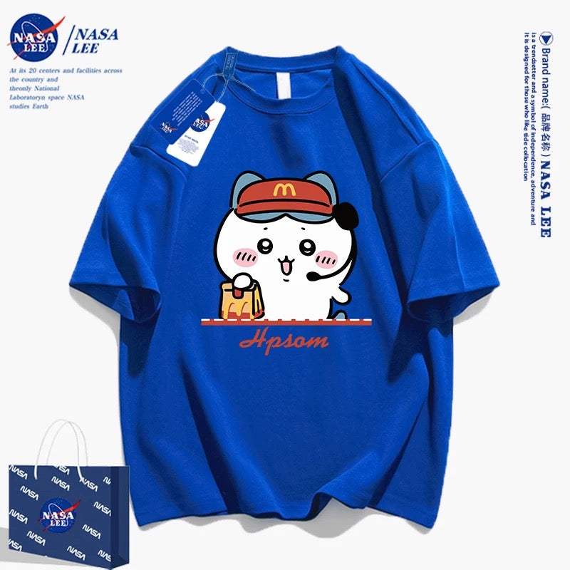 Japanese Cartoon ChiiKawa Casual Style T-Shirt Series | Chiikawa Waiter - Kawaii Fashion Items