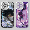 日本語アニメ 鬼滅の刃 半妖魂スタイル | 伊黒小芭内 胡蝶しのぶ - iPhoneケース PLUS SE2 XS XR X 11 12 13 14 15 16 16e 17 17e Pro Promax 12mini 13mini