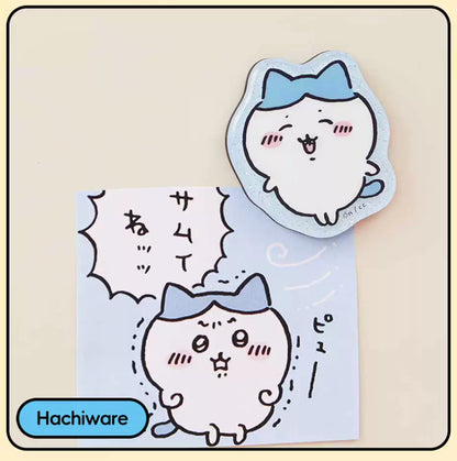 ChiiKawa X Miniso | ChiiKawa Hachiware Usagi Momonga Kurimanju Rakko Magnet with Card - Kawaii Item Cute Accessories