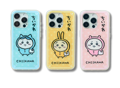 Japanese Cartoon ChiiKawa Pajamas Party | ChiiKawa Hachiware Usagi -  Double Layers Print iPhone Case 12 13 14 15 Pro Promax