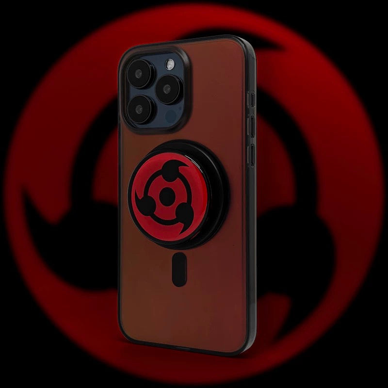 Japanese Anime Naruto Ninja | Laser Sharingan - iPhone Case 7 8 PLUS SE2 XS XR X 11 12 13 14 15 16 Pro Promax SE3 SE2
