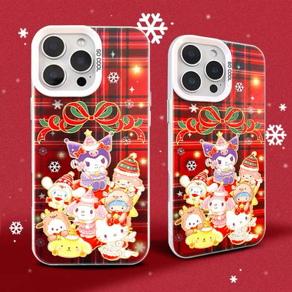 Japanese Cartoon Christmas Party Laser Case | Sanrio Group - Phone Case Samsung Galaxy S26 S25 S24 S23 S22 S21 FE Ultra Edge