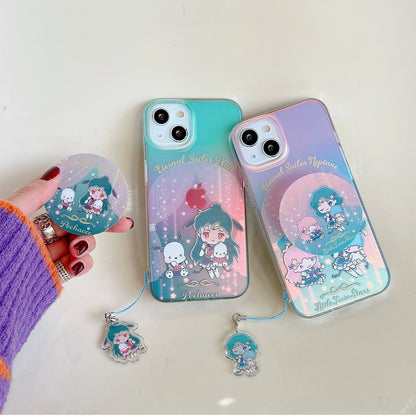 Japanese Cartoon Phone Stand | Laser Sailor Girl X Little Twin Stars Pochacco 