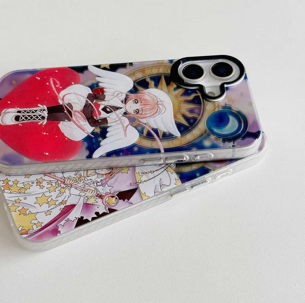 CardCaptorSakura Retro Comic Laser Case | Part 4 Cosplay Style Queen King & Angel - Phone Case Samsung Galaxy S26 S25 S24 S23 S22 S21 FE Ultra Edge