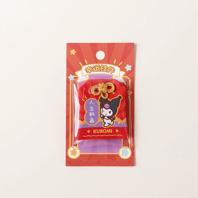 Sanrio Omamori Chinese Style Lucky Hope | Hello Kitty My Melody Kuromi Cinnamoroll Hangyodon - Kawaii items