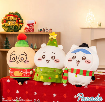 Japan ChiiKawa Prize | 2024 Merry Christmas Chiikawa Hachiware Usagi Plush Doll - Kawaii items Room Decoration doll