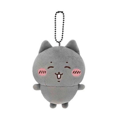 Japan ChiiKawa Halloween | Hachiware with Neko Cat Kitten - Mini Plush Doll Keychain