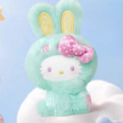 TOPTOY x Sanrio Hello Kitty | Rainbow Rabbit Series - Plush Vinly Keychain Pendant Blind Box