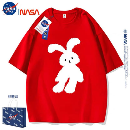 Cute Animals Rabbit Style T-Shirt Series | White Teddy Rabbit Part1 - Kawaii Fashion Items for Child & Adult Matching outfits for Parents and Children