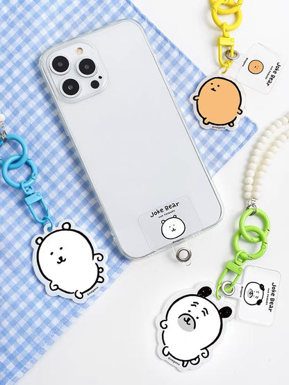 Japanese Cartoon Phone Back Clip with Phone Lanyard | Chiikawa Pink & Mint Green - for All Smart Phones (副本 4)