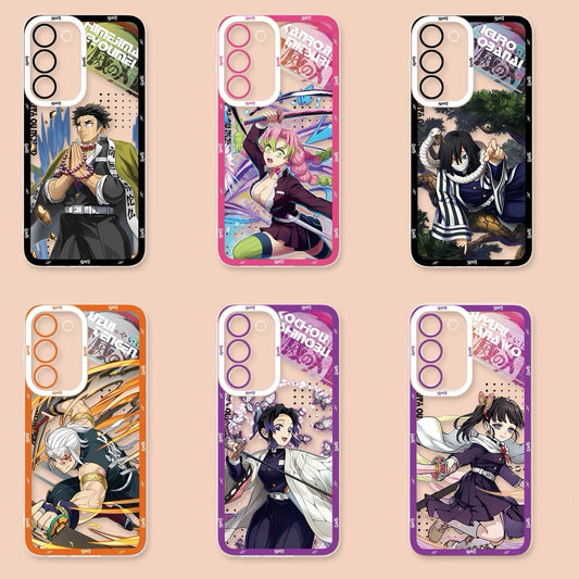Japanese Anime Kimetsu no Yaiba Demon Slayer Anime Fighting Style Version 2 | Gyoumei Mitsuri Obanai Uzui Tengen Shinobu Kanao - Phone Case Samsung Galaxy S26 S25 S24 S23 S22 S21 FE Ultra Edge