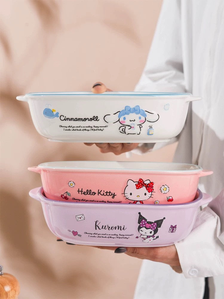 Sanrio Ceramic Tableware Big Bowl Plate | Hello Kitty My Melody