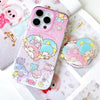 Japanese Cartoon Sanrio Little Twin Star with Heart - iPhone Case 13 14 15 16 Pro Promax