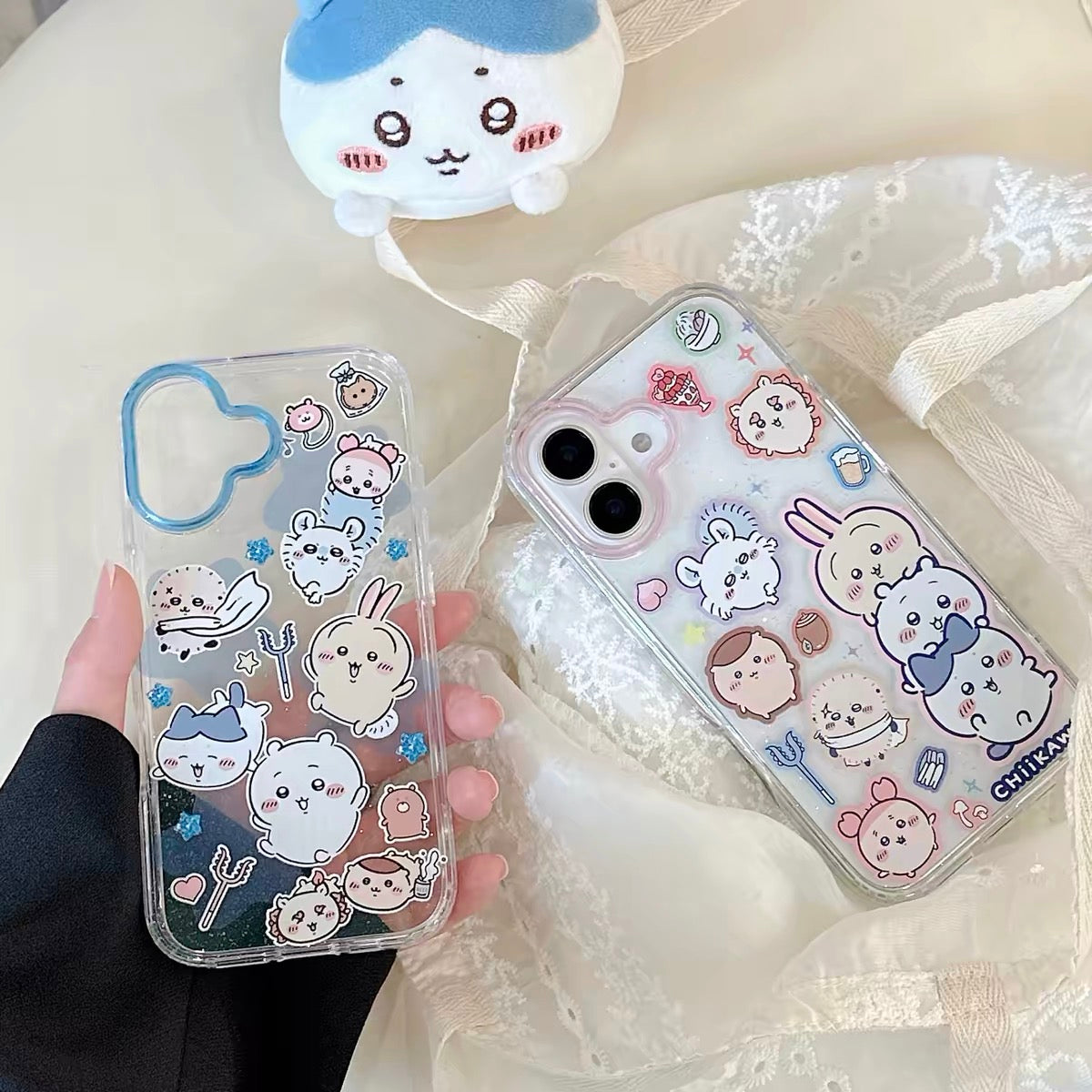 Japanese Cartoon ChiiKawa Gittler Colour Clear Case | Happy Group - Phone Case Samsung Galaxy S26 S25 S24 S23 S22 S21 FE Ultra Edge
