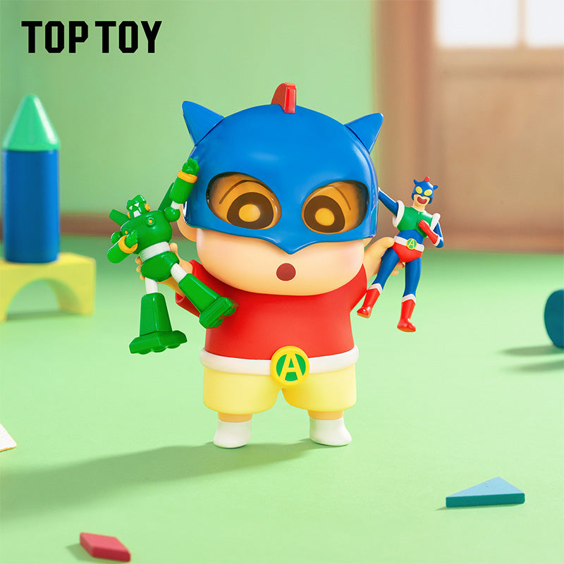 Crayon Shin-chan Dynamic Toy City Action Kamen masked figure close-up