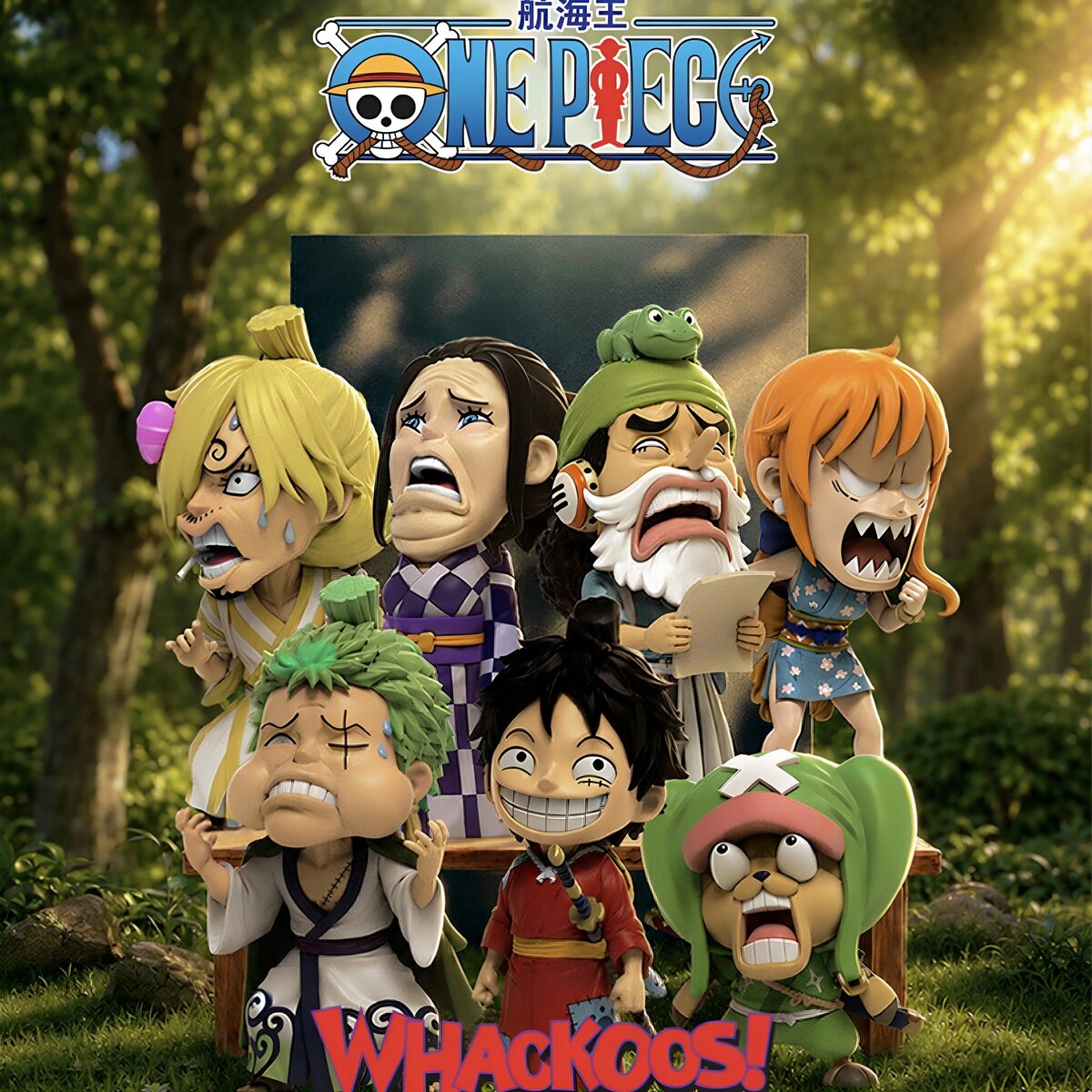 TOPTOY x One Piece Silly Faces Series | Whackoos Wano Country