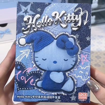 Sanrio Hello Kitty denim series blind box plush pendant - single random design