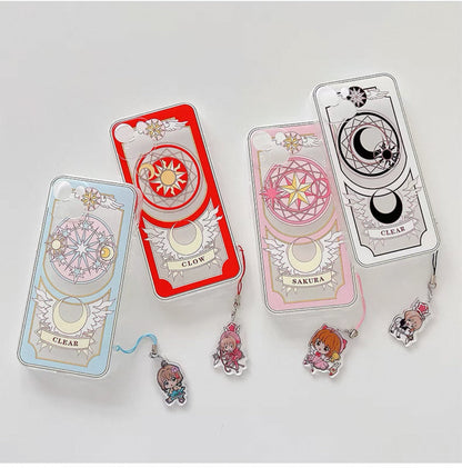 CardCaptorSakura Sakura Clean Card | Black Clear & Clown - iPhone Case XS XR 11 12 13 14 15 16 Pro Promax KawaiiGiftLand
